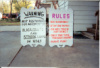 My rules and warning Signs