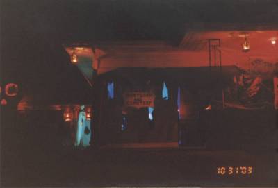 The Front of the House at Night