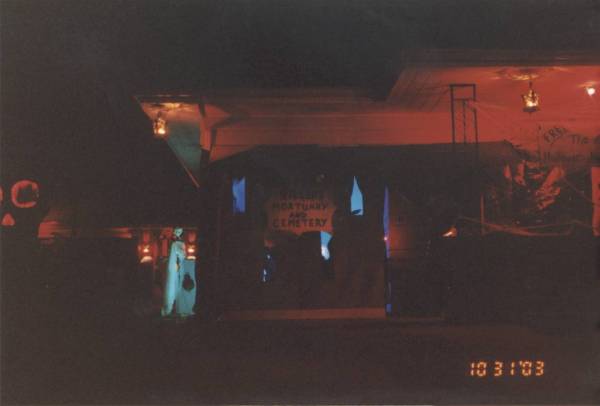 The Front of the House at Night